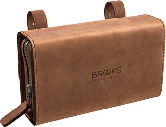Brooks D-Shaped Tool Bag, Dark Tan