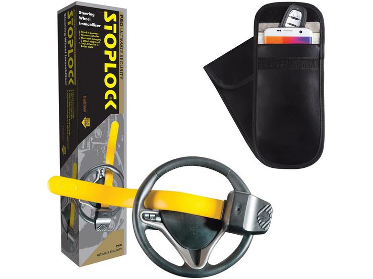 Stoplock Pro Steering Lock & RFID Blocker Bundle