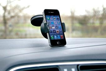 Universal mobile shop phone holder