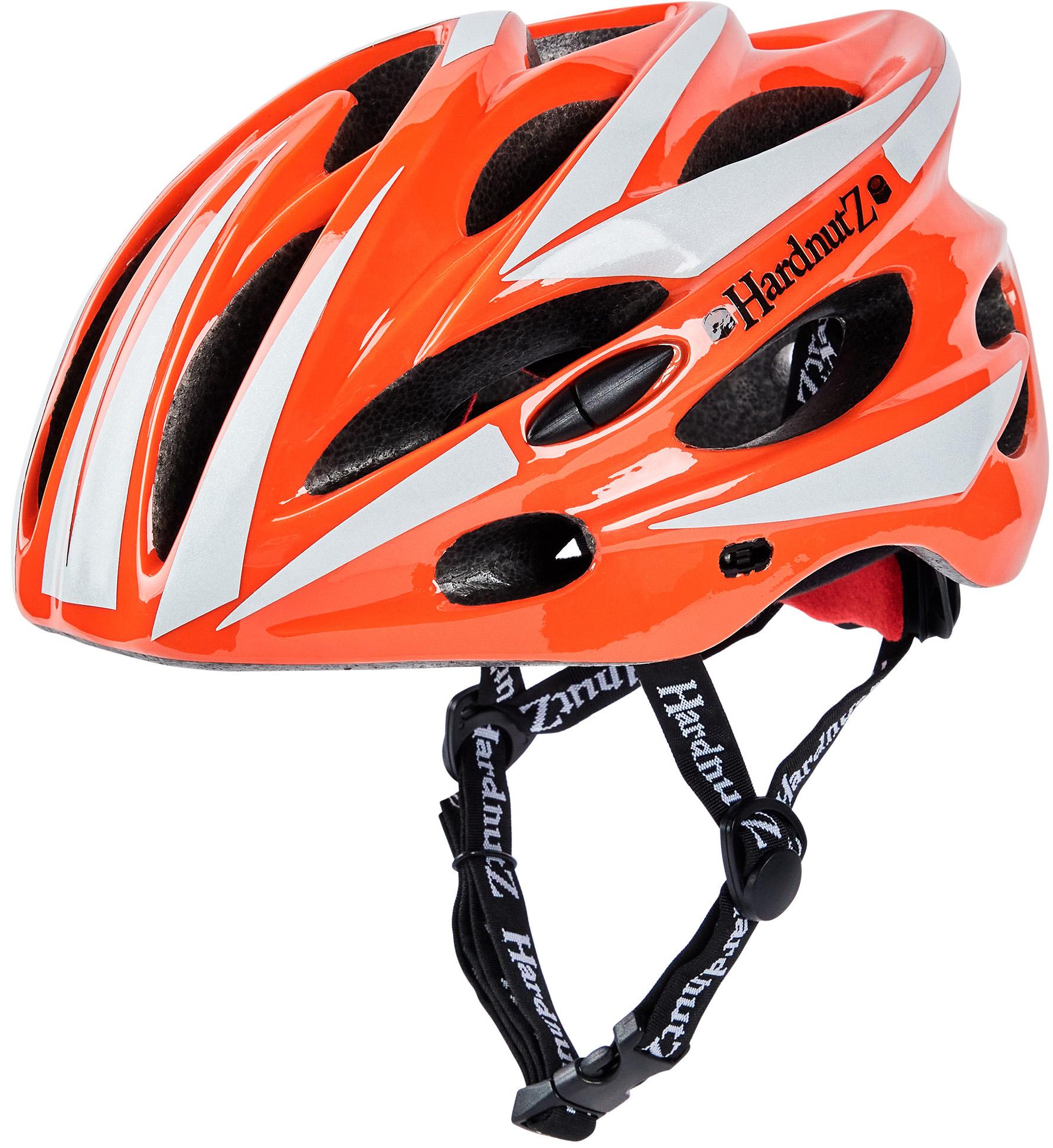 Hardnutz Hi Vis Orange Road Bike Helmet - 54-62Cm