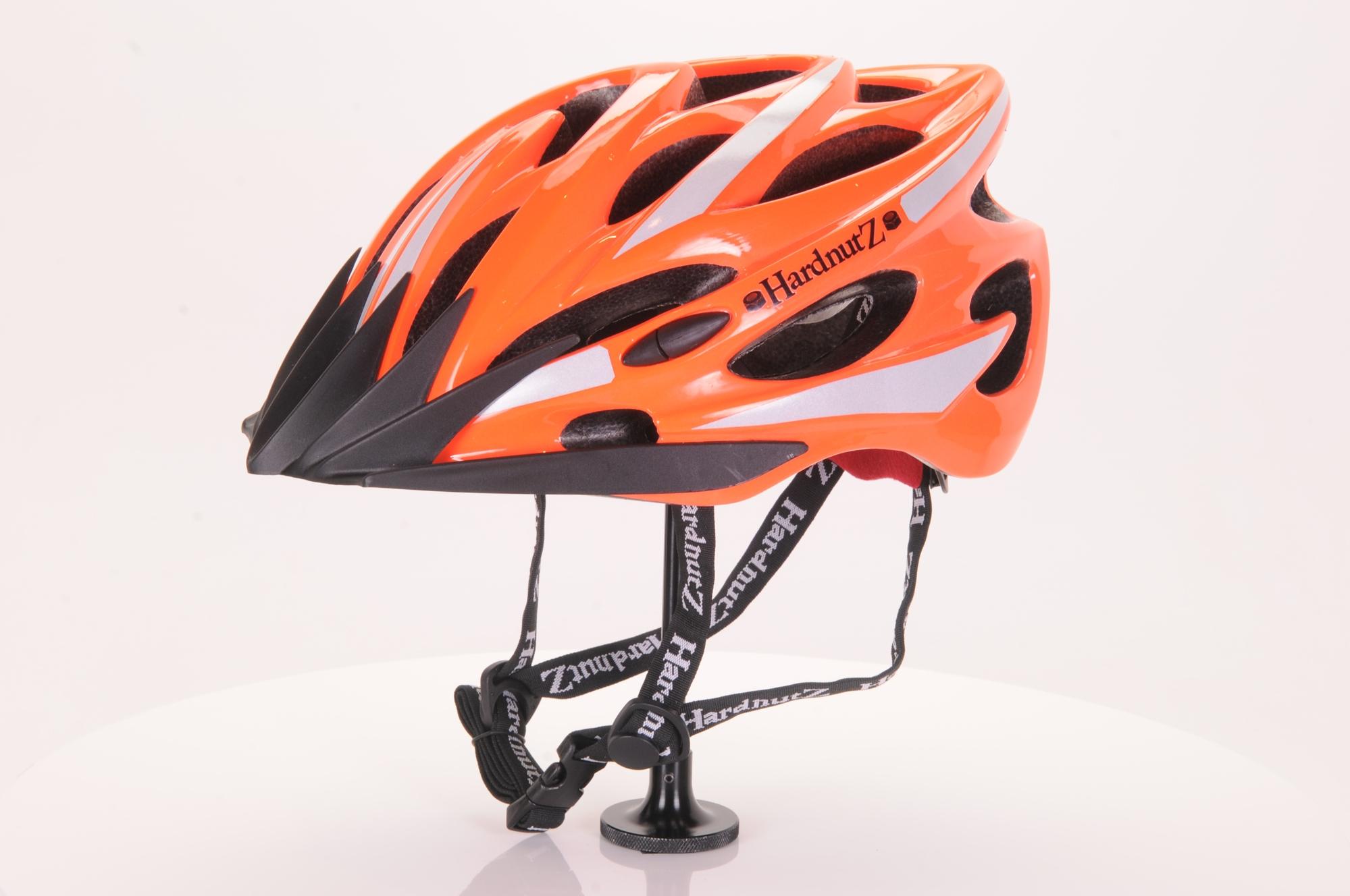 orange cycle helmet