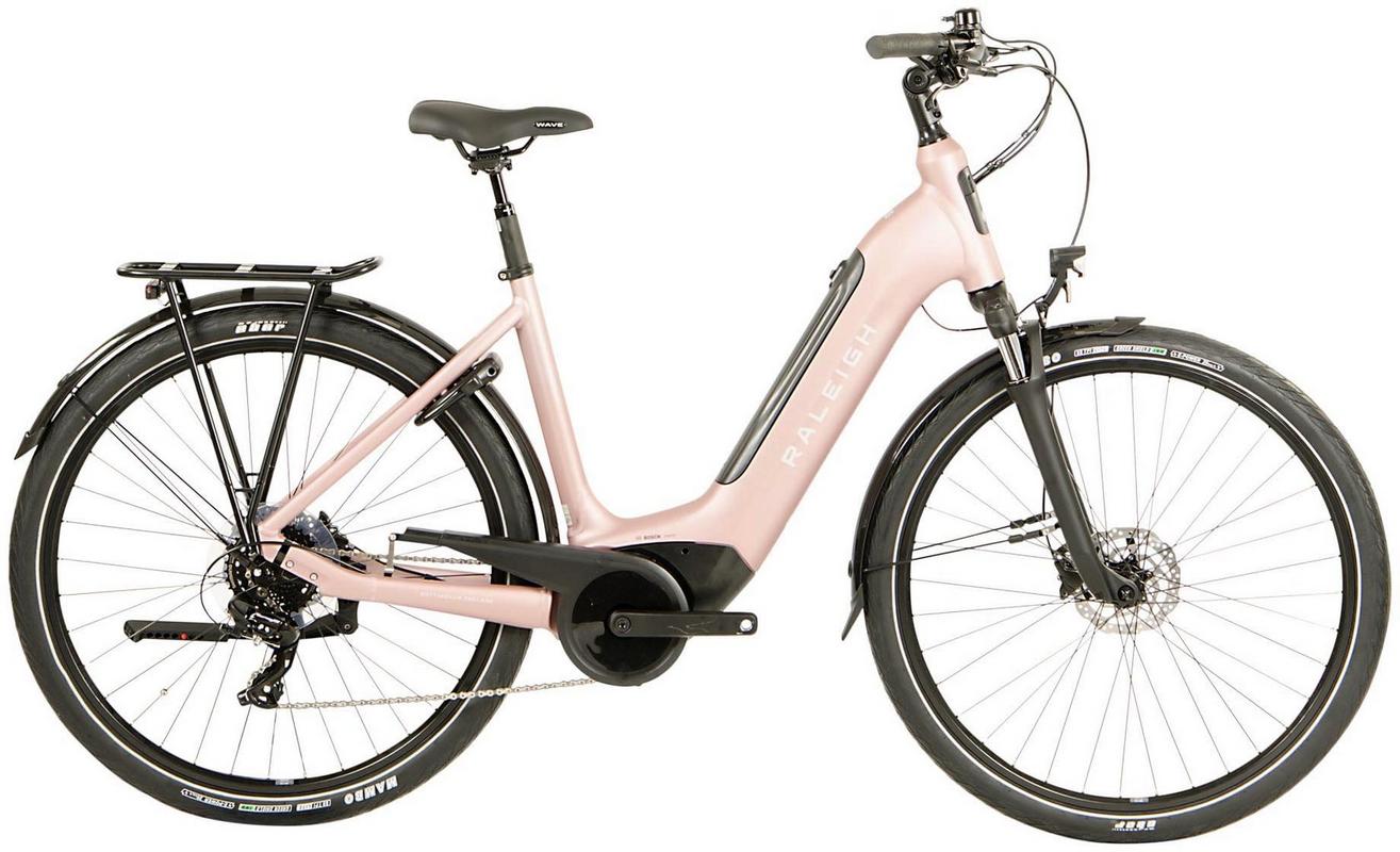 Halfords Raleigh Motus Tour Low Step Electric Bike, Pink - L Frame | Extra 8% off for BC Members