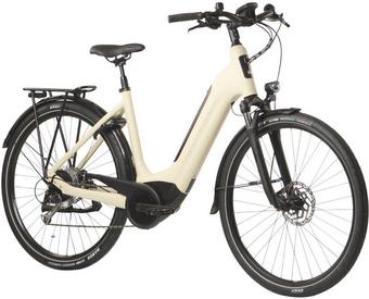 Raleigh Motus GT Lowstep Electric Bike, Cream/Blue - XS, S, M, L Frames