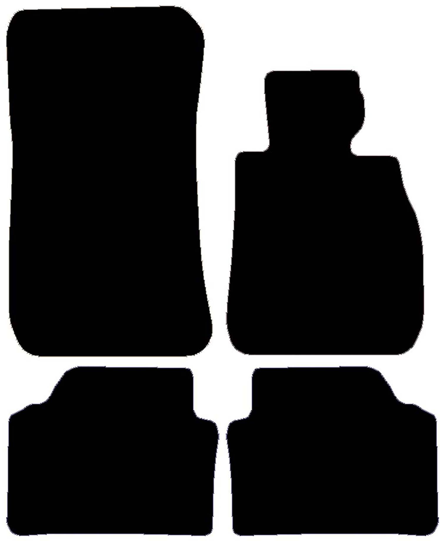 Halfords Bmw 3 Series - Set Of 4 Standard Car Mats 2 Clips (Ee0091)