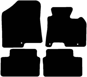 Halfords Hyundai i30 - Set of 4 Standard Car Mats 3 Clips (EE0385)