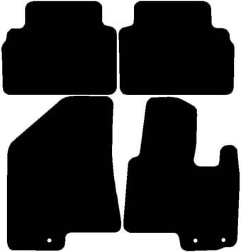 Halfords Hyundai ix35 - Set of 4 Standard Car Mats 3 Clips (EE0390)