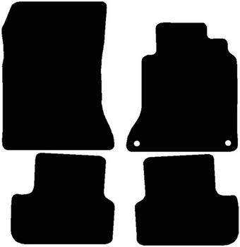 Halfords Mercedes GLA Class - Set of 4 Standard Car Mats 2 Clips (EE0591)