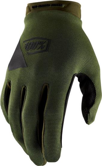 100% RIDECAMP Gloves Army Green/Black - S