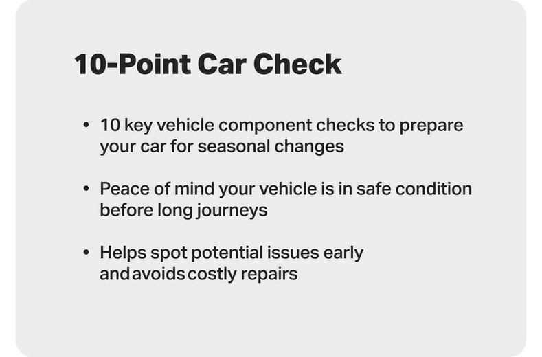 10 Point Car Check 10 Point Car Check