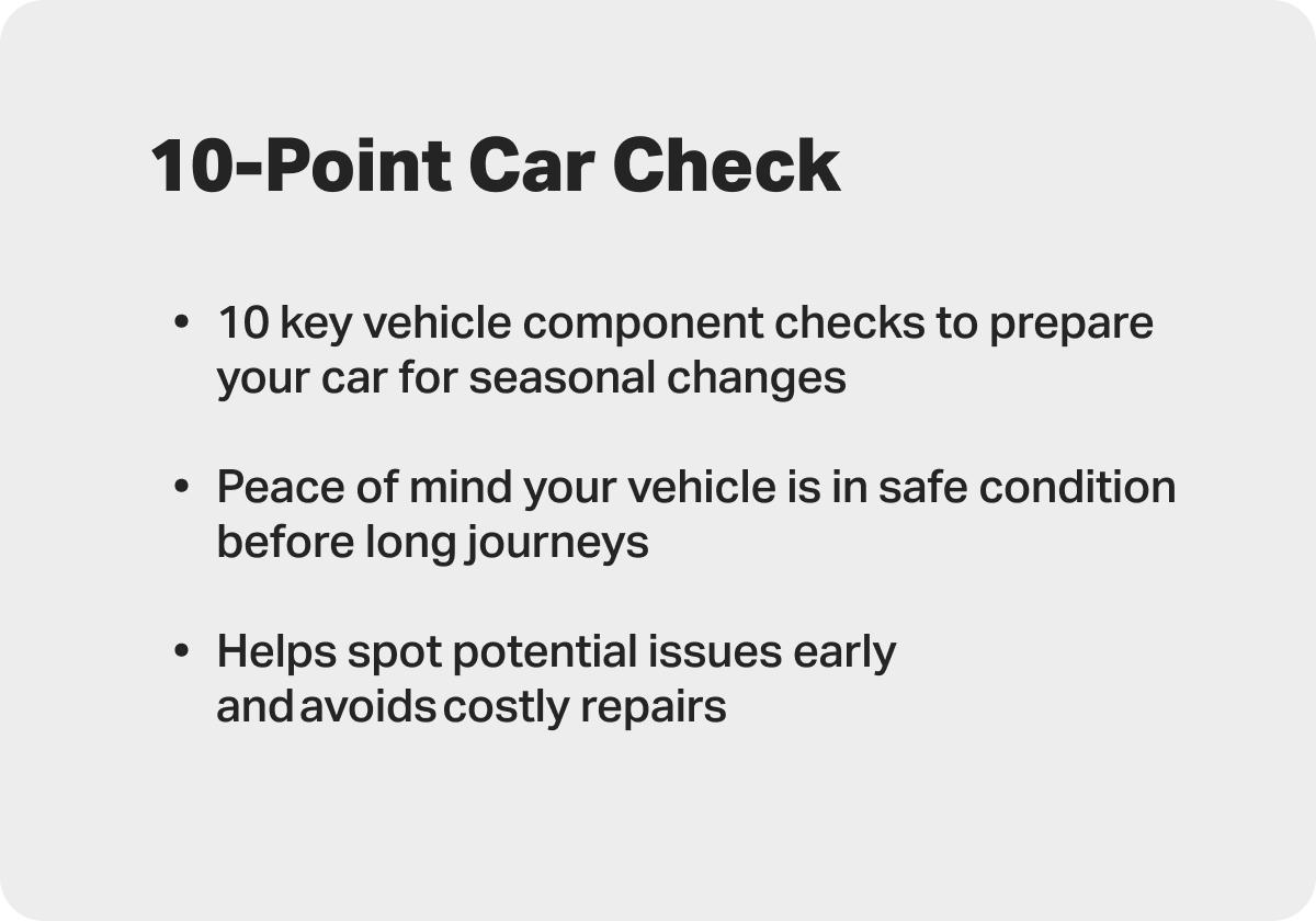 10 Point Winter Car Check