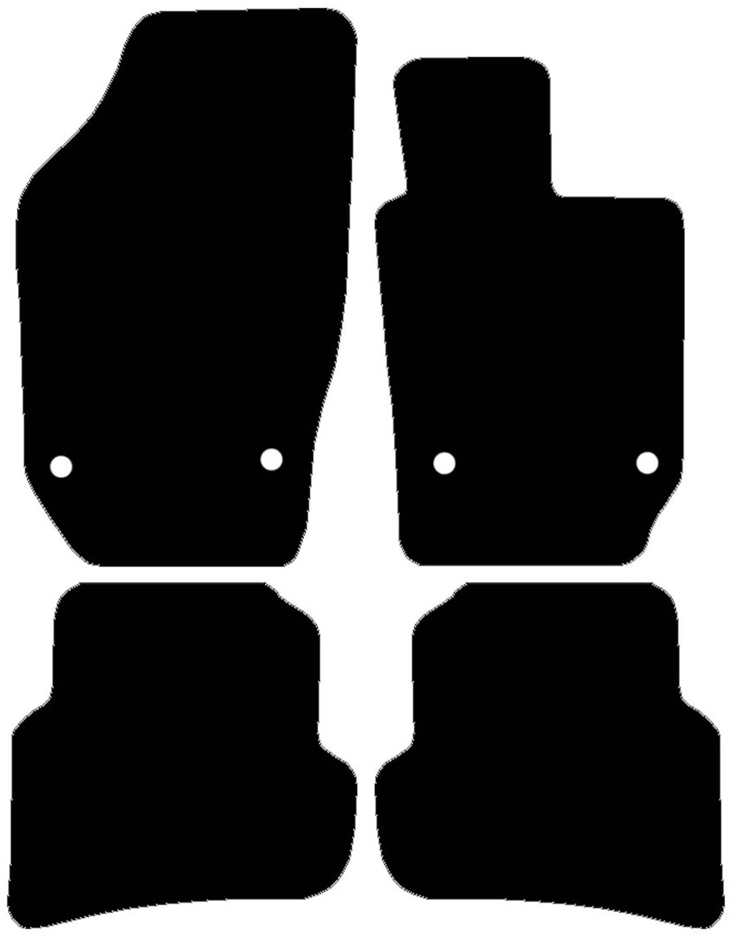 Halfords Seat Ibiza Mk4 - Set Of 4 Standard Car Mats 4 Clips (Ee0826)