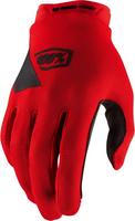 Halfords 100% Ridecamp Youth Gloves Red - Xl | Extra 8% off for BC Members
