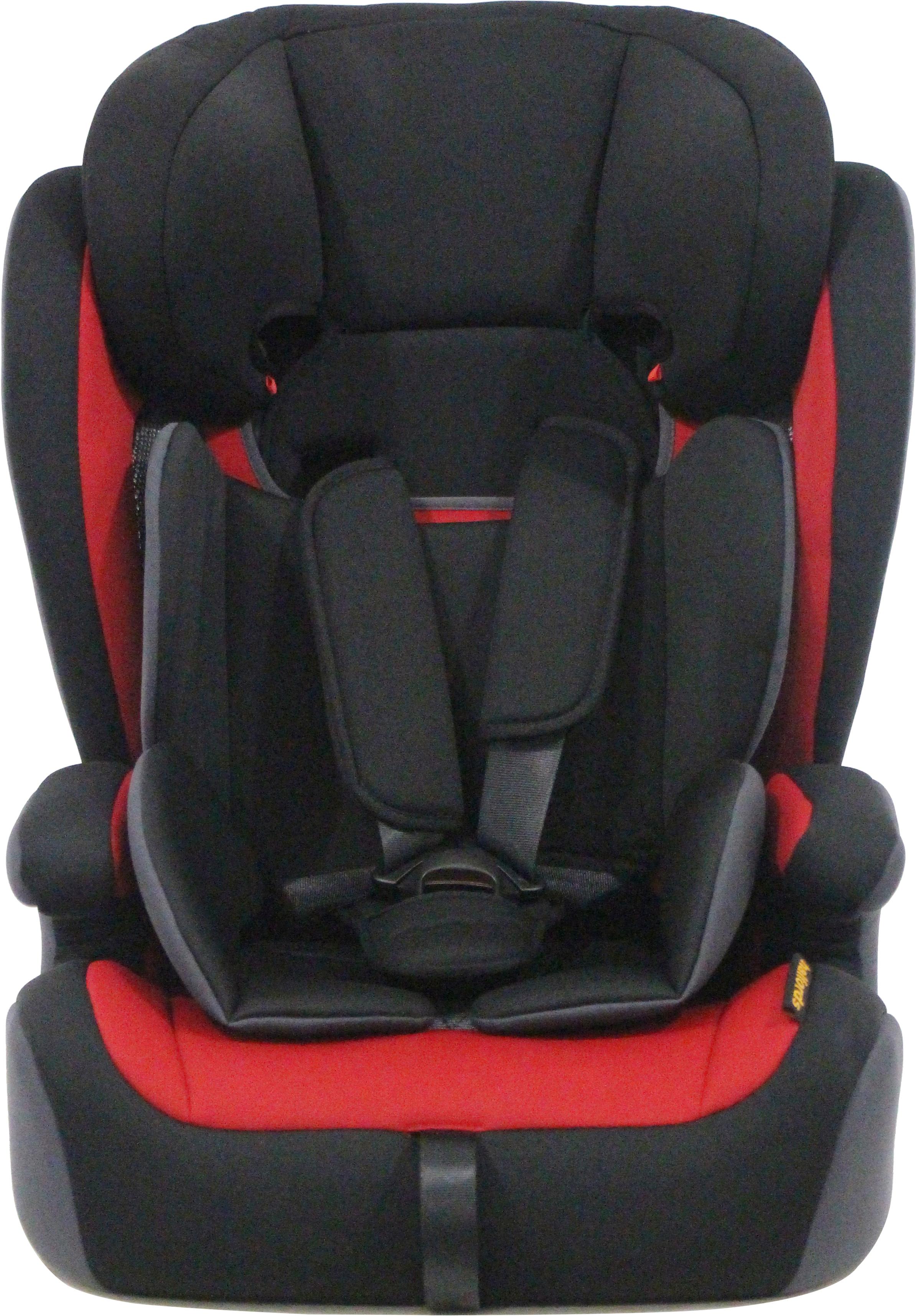 Halfords Group 1/2/3 Child Car Seat - Black, Red & Grey