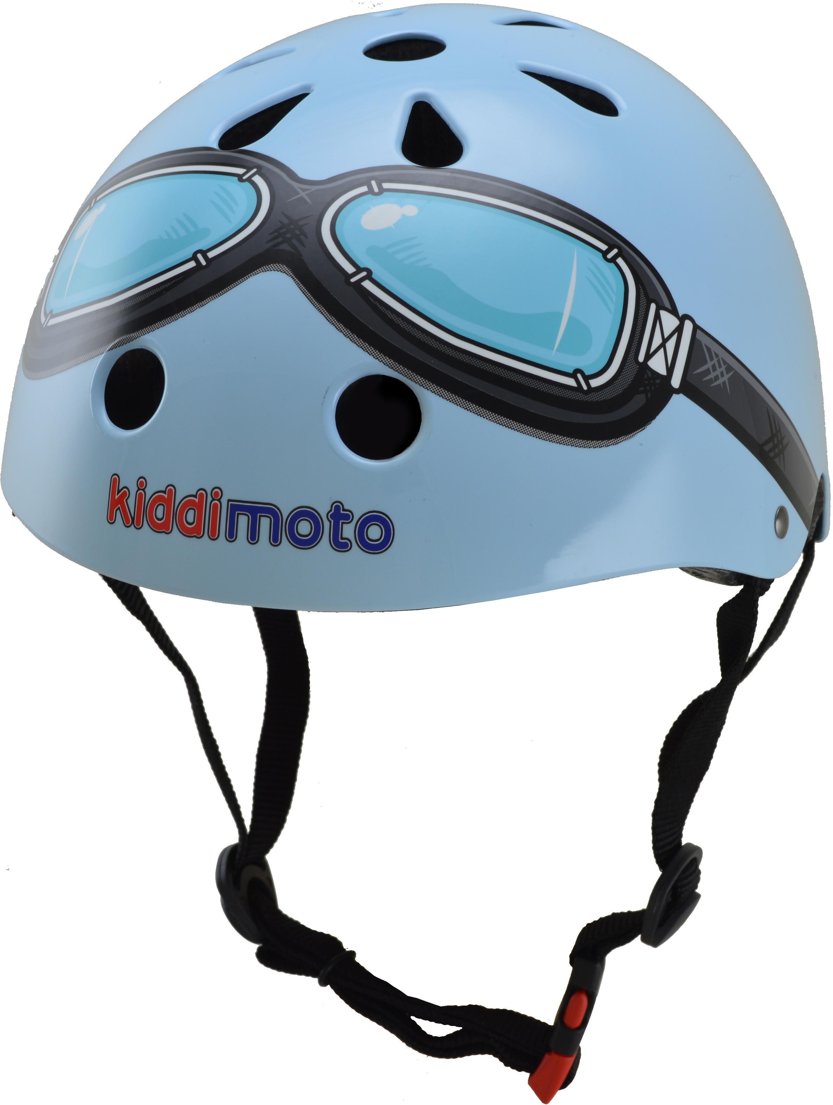 Kiddimoto Blue Goggle Helmet - Medium