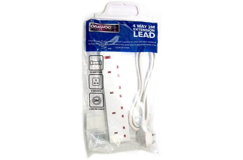 Daewoo 4 Gang 2m Extension Lead Daewoo 4 Gang 2m Extension Lead