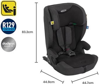 Graco Energi i-Size R129 2-in-1 Harness Booster Seat - Midnight