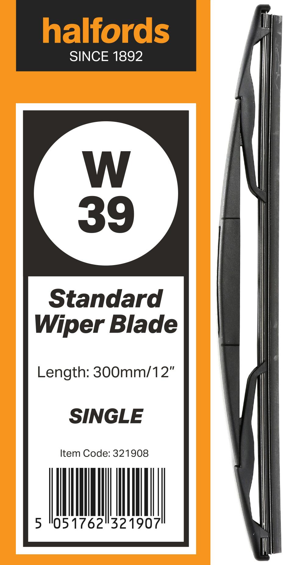 Halfords W39 Wiper Blade- Single