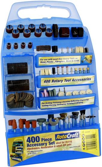 Rotacraft 400 Pce Accessory Set & Case