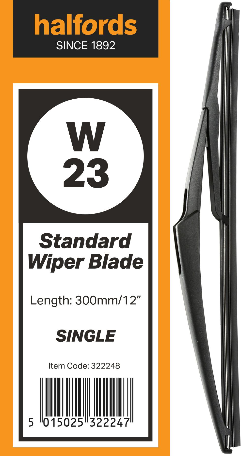 Halfords W23 Wiper Blade - Single