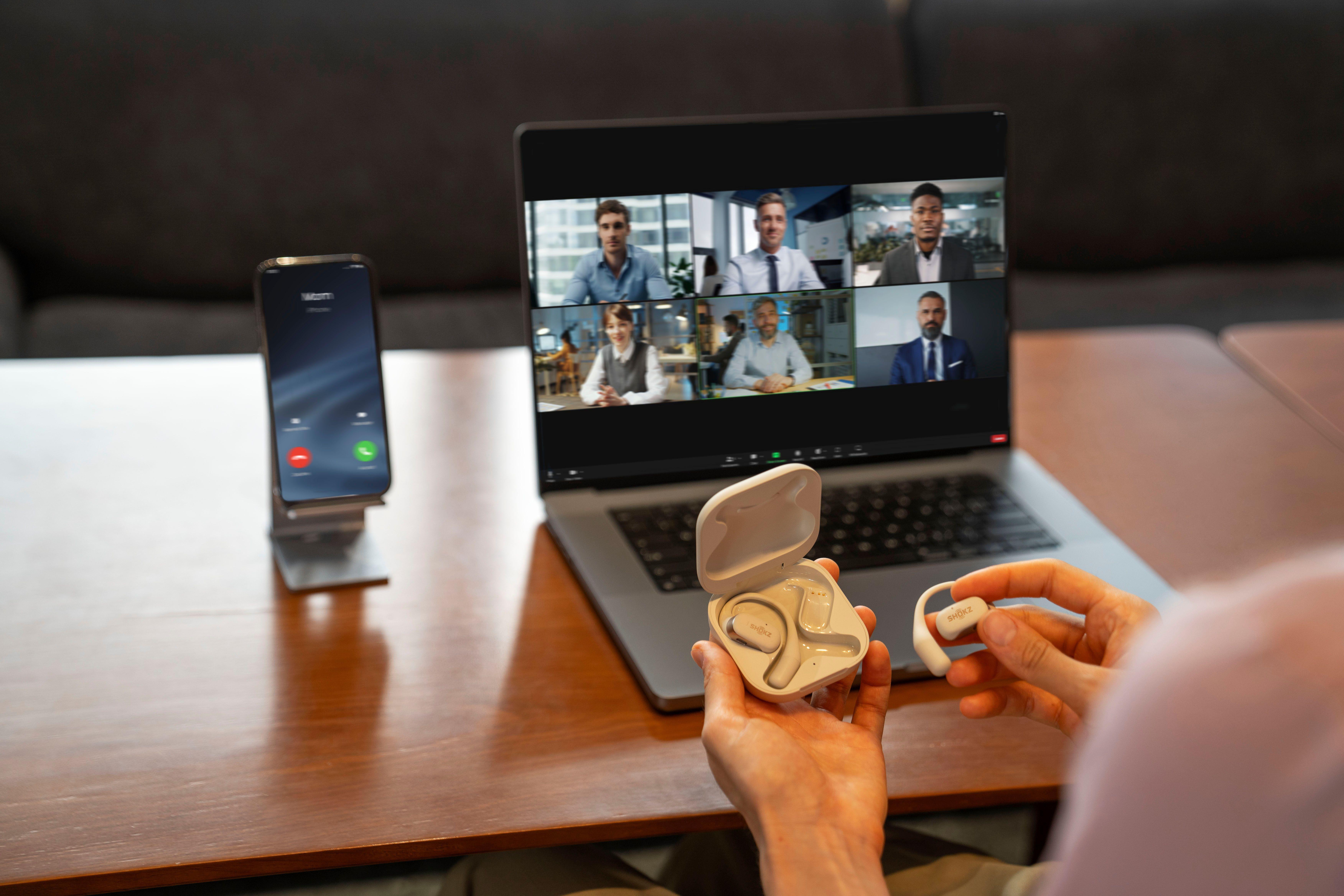 SHOKZ OpenFit True Wireless Earbuds - Beige