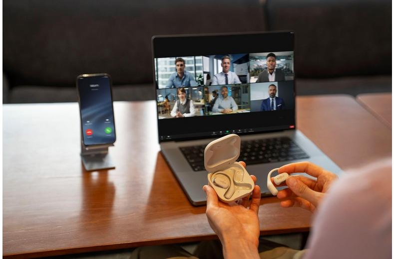 SHOKZ OpenFit True Wireless Earbuds - Beige SHOKZ OpenFit True Wireless Earbuds - Beige