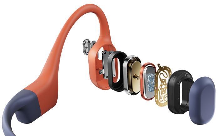 SHOKZ OpenSwimPro Dual-mode Headphones - Red