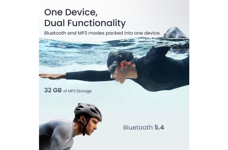 SHOKZ OpenSwimPro Dual-mode Headphones - Red SHOKZ OpenSwimPro Dual-mode Headphones - Red