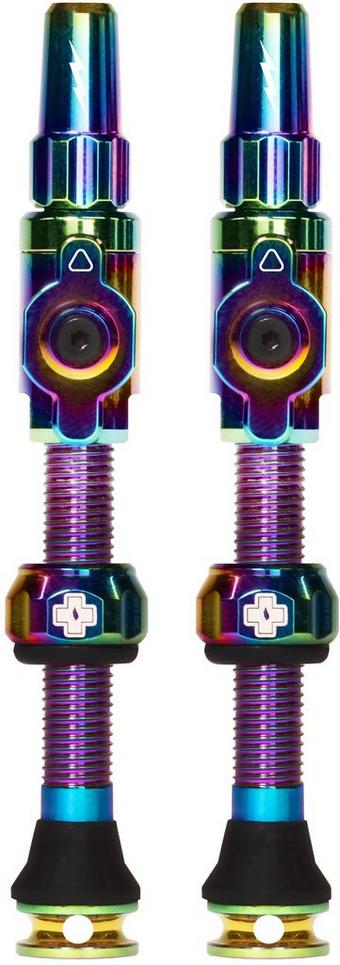 Muc-Off Big Bore Lite Tubeless Valves 35mm Iridescent