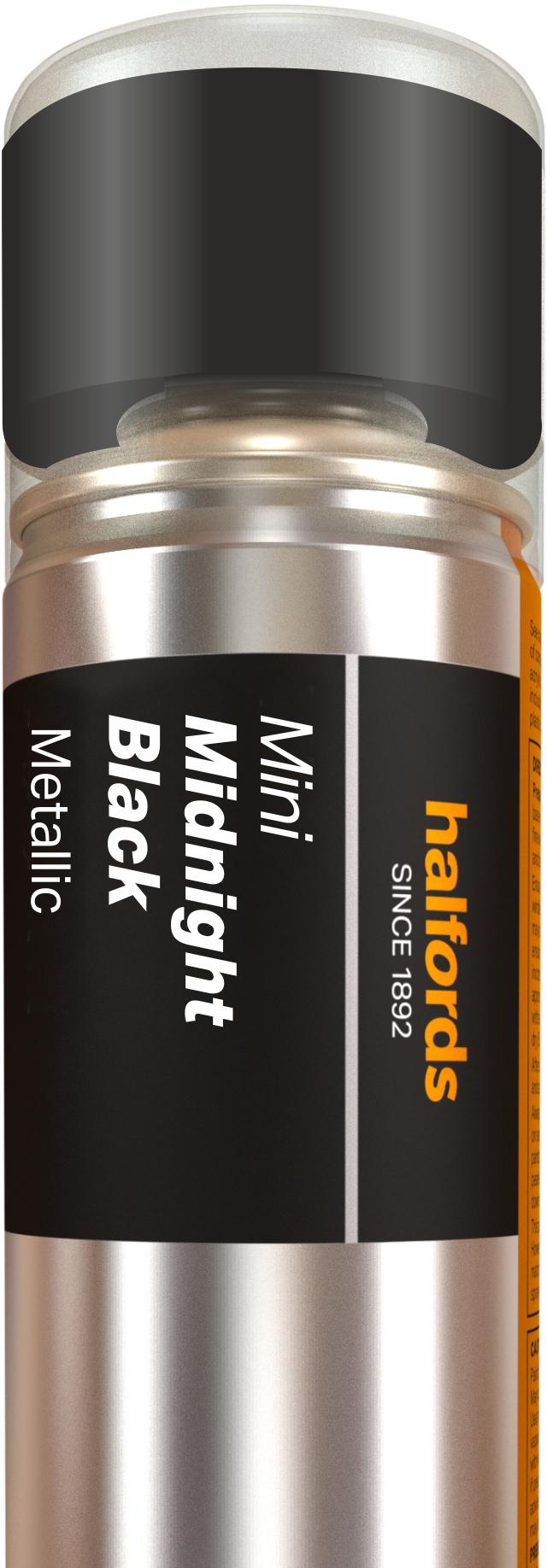Halfords Bmw Mini Midnight Black Car Spray Paint 300Ml