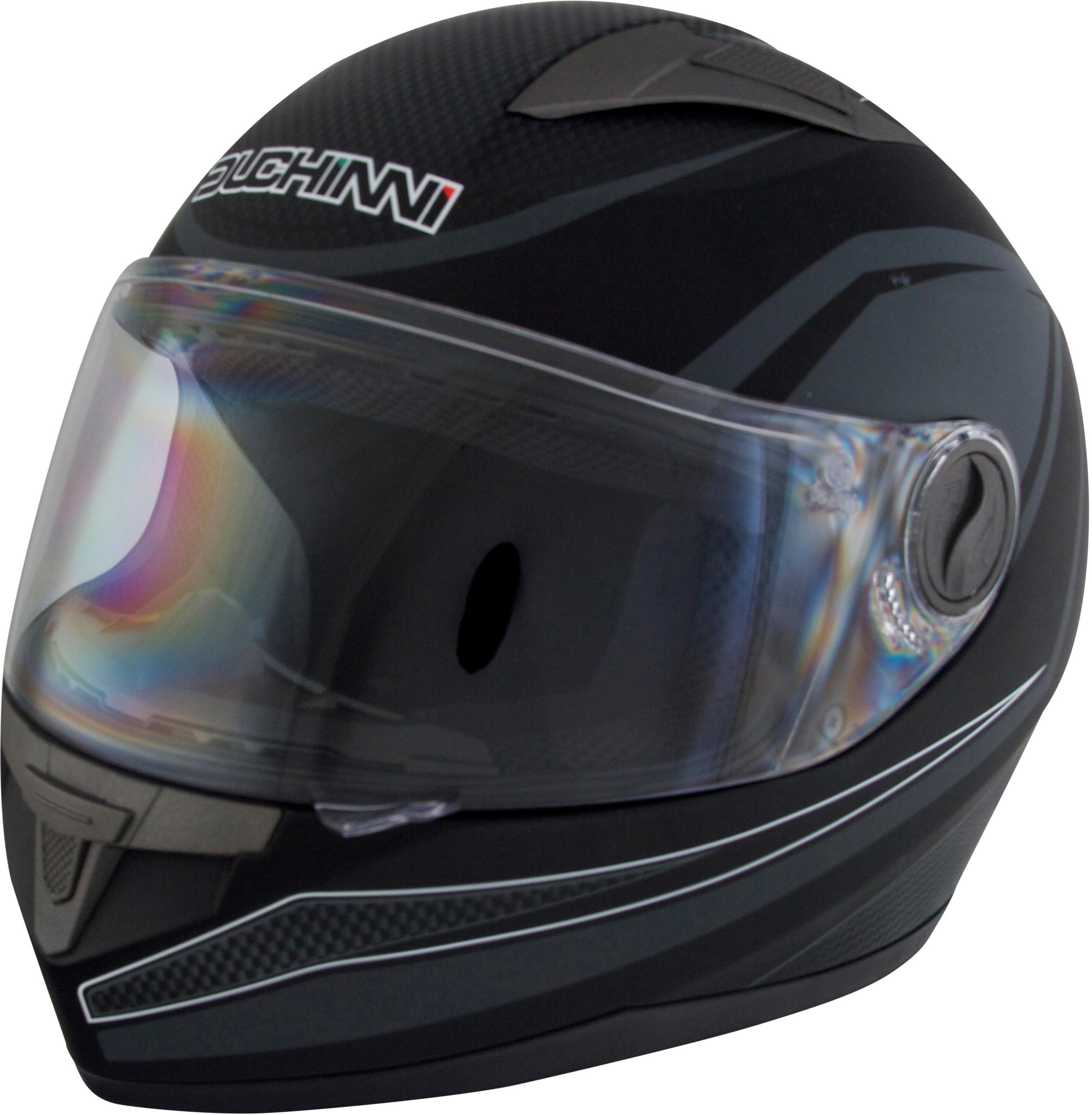 Duchinni D705 Black/Gunmetal Full Face Motorcycle Helmet