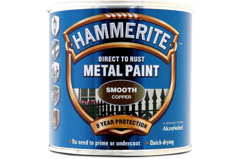 Hammerite Direct to Rust Metal Paint Smooth Copper 250ml Hammerite Direct to Rust Metal Paint Smooth Copper 250ml