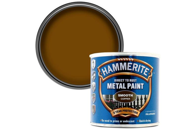 Hammerite Direct to Rust Metal Paint Smooth Copper 250ml Hammerite Direct to Rust Metal Paint Smooth Copper 250ml