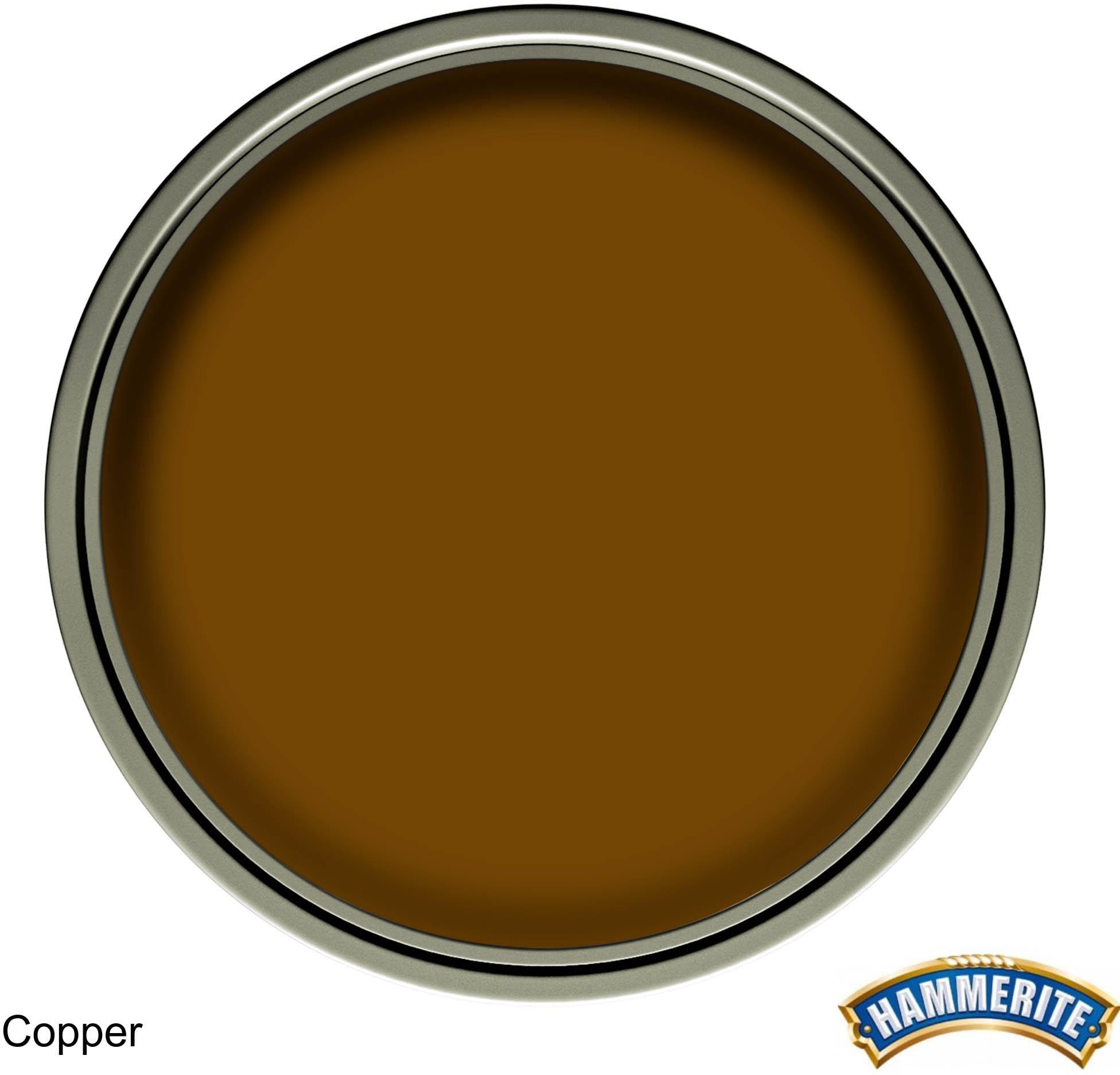 Hammerite Direct to Rust Metal Paint Smooth Copper 250ml