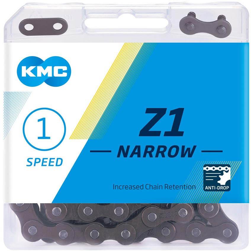 KMC Z1 Narrow Single Speed Chain, Brown, 112L