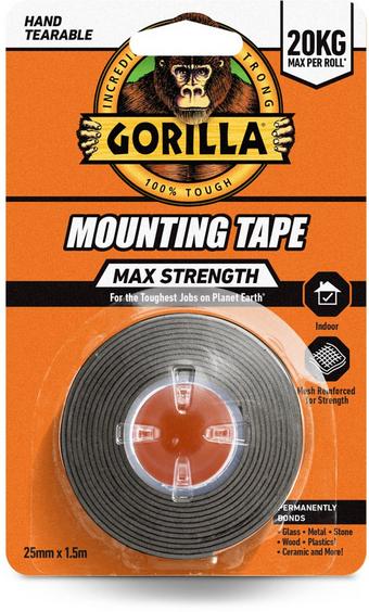 Gorilla Mounting Tape Max Strength Black