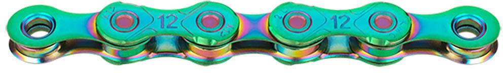 KMC X12 12 Speed Chain, Aurora Green, 126L