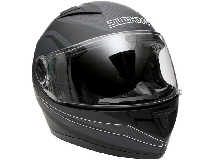 Duchinni D705 Black/Gunmetal Full Face Motorcycle Helmet