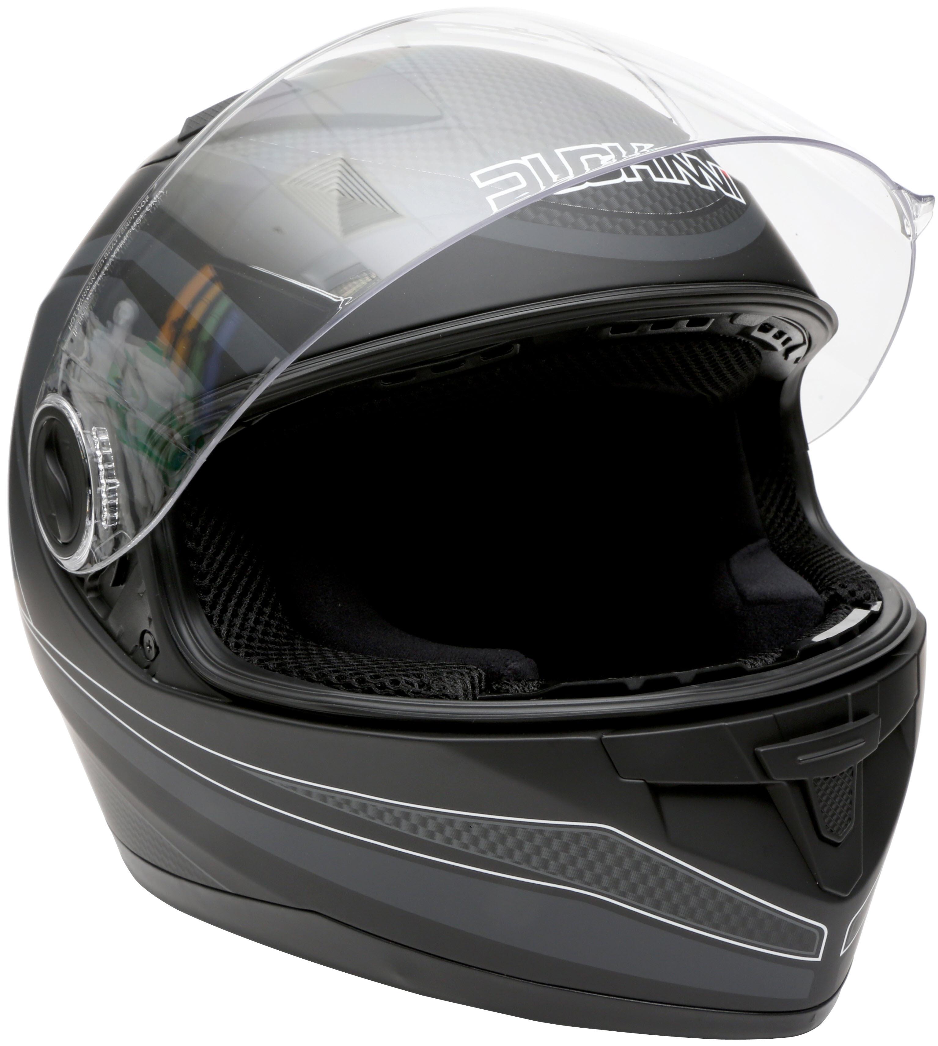 Duchinni D705 Black/Gunmetal Full Face Motorcycle Helmet