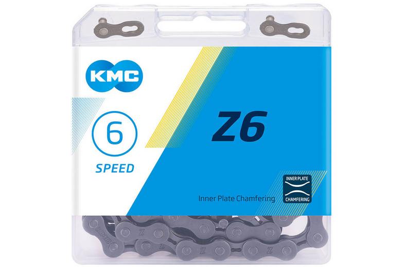 KMC Z6 6 Speed Chain, Grey, 114L KMC Z6 6 Speed Chain, Grey, 114L