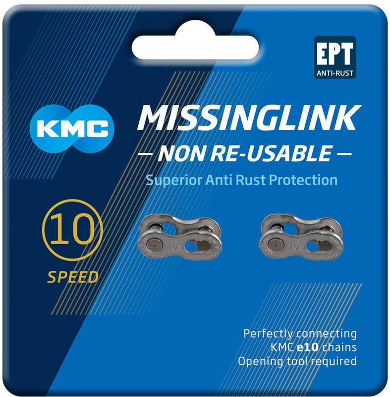 Halfords KMC Kmc Ept 10Nr 10 Speed Missing Links, Silver | Extra 8% off for BC Members