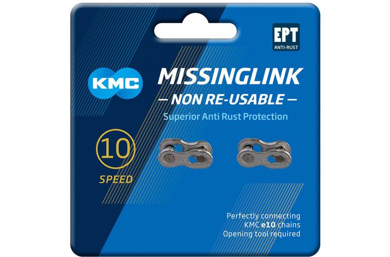 KMC EPT 10NR 10 Speed Missing Links, Silver KMC EPT 10NR 10 Speed Missing Links, Silver