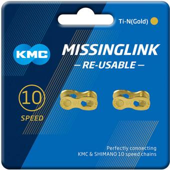 KMC 10R 10 Speed Missing Links, Ti-N Gold