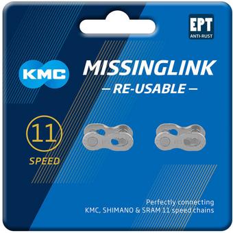 KMC 11R EPT 11 Speed Missing Links, Silver