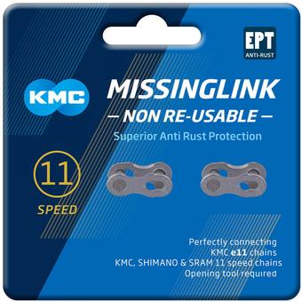 KMC 11NR EPT 11 Speed Missing Links, Silver
