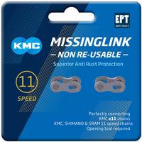 Halfords KMC Kmc 11Nr Ept 11 Speed Missing Links, Silver | Extra 8% off for BC Members