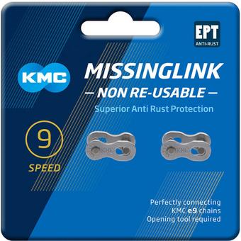 KMC 9NR EPT 9 Speed Missing Links, Silver