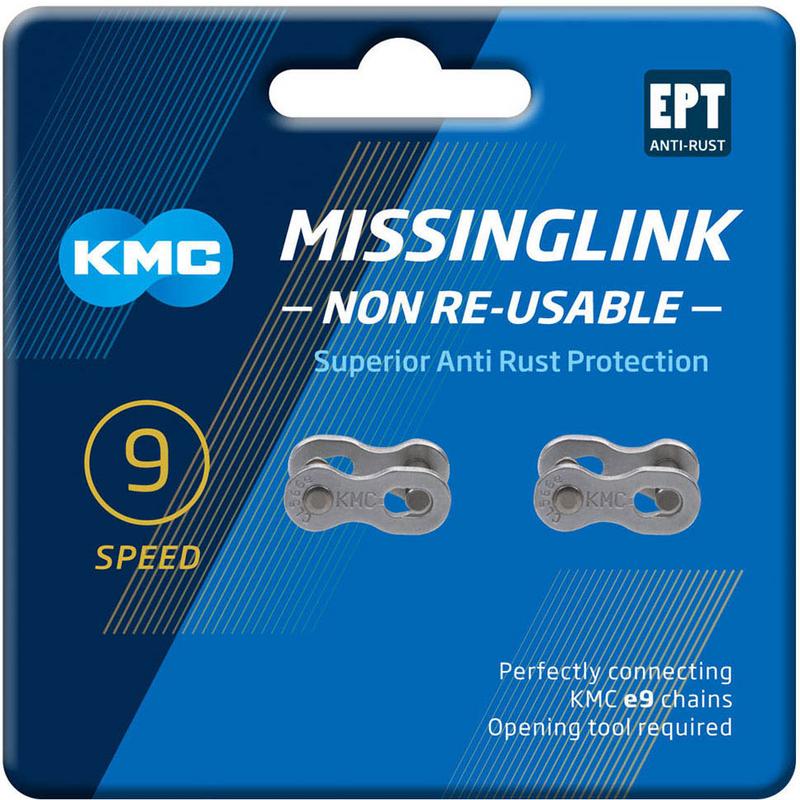 Halfords KMC Kmc 9Nr Ept 9 Speed Missing Links, Silver | Extra 8% off for BC Members