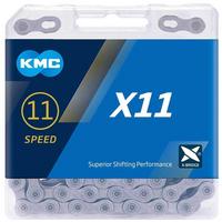 Halfords KMC Kmc X11 11 Speed Chain, Grey, 114L | Extra 8% off for BC Members