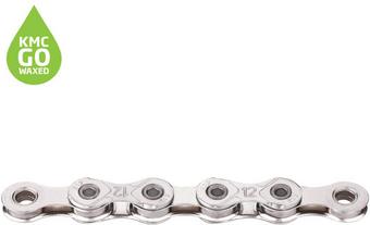 KMC X12 Waxed 12 Speed Chain, 126L, Silver