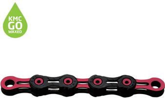 Halfords KMC Kmc Dlc11 Waxed 11 Speed Chain, 118L, Black/Pink | Extra 8% off for BC Members